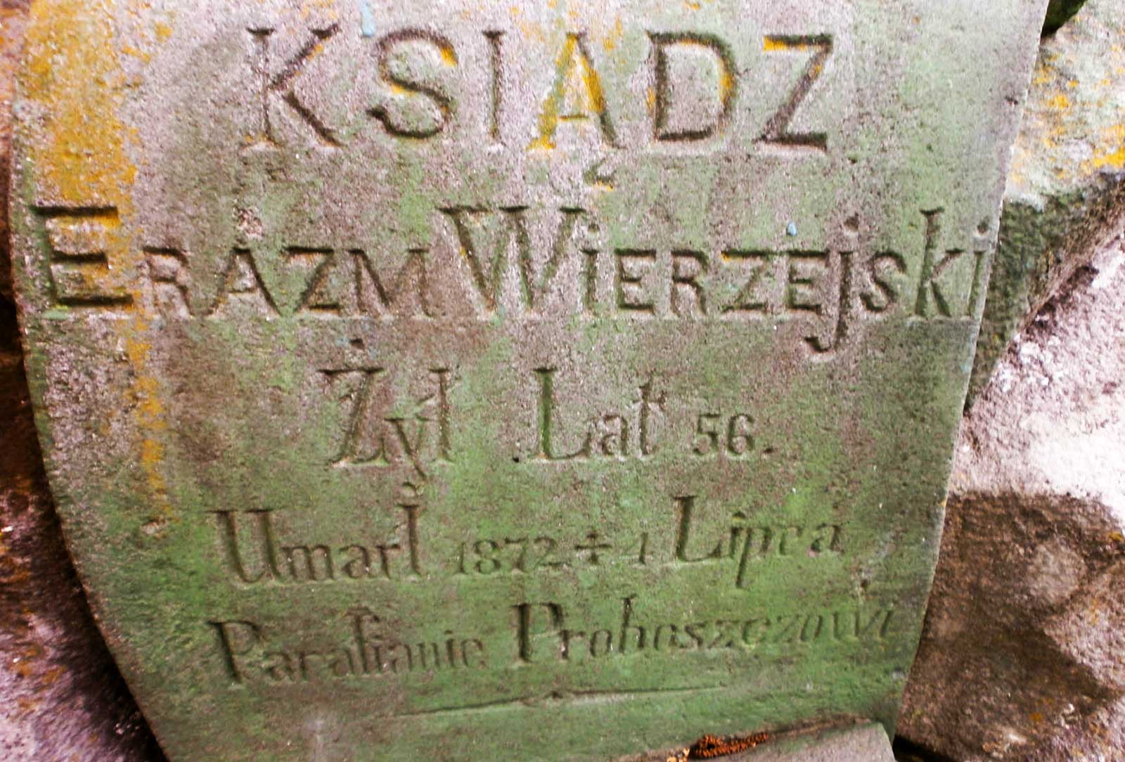 Mogiła ks. Erazma Wierszejskiego w Mohylewe Podolskim