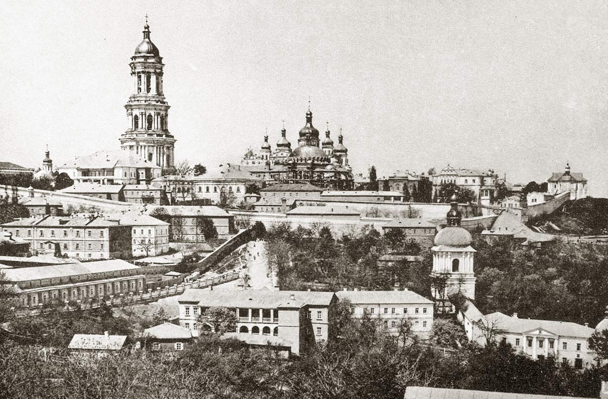 Widok na Kijów-Pechersk - koniec XIX wieku