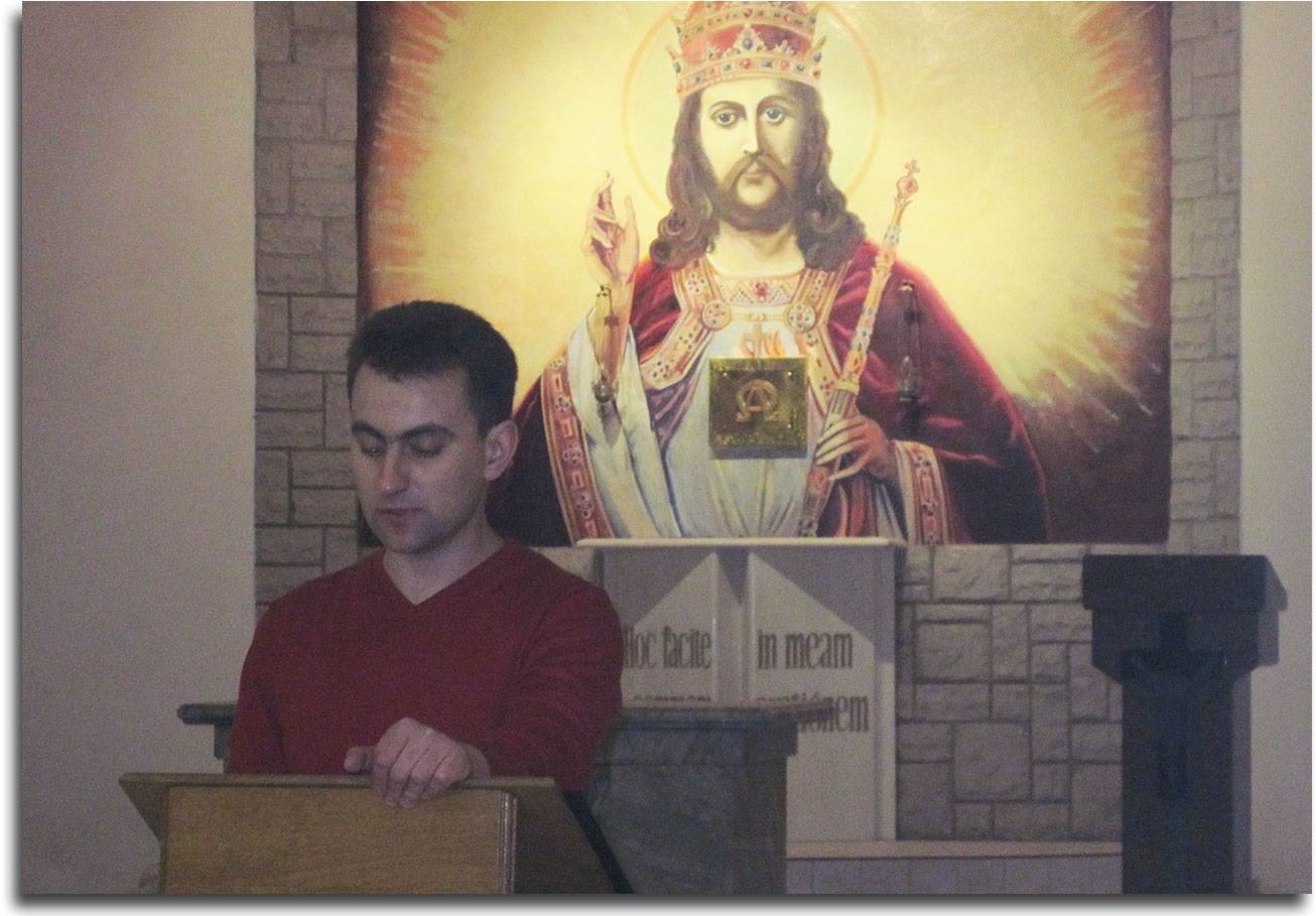 Wasyl Kowal wygłasza referat o JP II